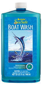 STAR BRITE 089732PW SEA SAFE BOAT WASH 6/32 O Gel; 32 Ounce Bottle; Used To Remove Dirt/ Stains/ Grease/ Oil/ Salt From Fiberglass/ Metal/ Rubber/ Painted Surface; With US Label