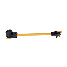 ARCON 14371C PIGTAIL 50F-30M 18IN PK/1 CSA For Connecting 50 Amp Female To 30 Amp Male; 110 Volt; Pigtail Type; 18 Inch Length; Easy Grip Handles On Both Ends; Pack Of 1; CSA Certified