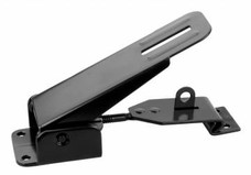 JR PRODUCTS 11845 FOLD DOWN CAMPER LATCH & CATCH  BLA Use To Secure Your Pop Up Camper During Storage Or Travel; Powder Coated; Black; Steel; With Catch And Mounting Screws; Single