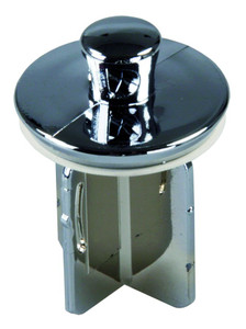 JR PRODUCTS 95245 POP-UP STOPPER 1-1/4 Inch; Pop-Up Style; 4 Flat Plastic Stem; Chrome Plated; Single