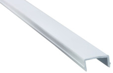 JR PRODUCTS 11371 8' ELIX STY SCREW CVR  W Elixir Style; Use To Fit Perfectly Into Elixir/ Philips/ Or Hehr Style Aluminum Extrusion/ Door Channel Frames Or Window Frames; 8 Foot Length; White; Plastic