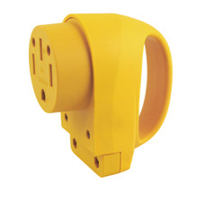 MARINCO 50FCRV 50A RV FEMALE REPL CONNEC Replacement Plug For Marinco 6 Gauge Wires; 50 Amp; Female Ends; With Plug Head Handle; Yellow; Nylon
