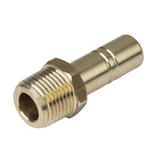 WHALE WX1524B STEM ADPT 1/2'NPT MALE 15 Adapter; 1/2 Inch Male NPT x 15 Millimeter Male Stem; Brass; Single