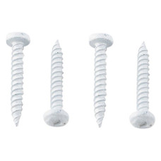 AP PRODUCTS 012-PSQ500W 8X1-1/2 O12-PSQ500W 8X1 -1/2 Square Recess; #8 x 1-1/2 Inch Length; Pan Head; Polar White; 500 Per Carton