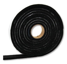 AP PRODUCTS 018-3161210 WEATHER STRIPPING-3/16 Roll; 3/16 Inch Thickness x 1/2 Inch Width x 10 Foot Length; Black; Single