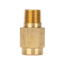 CAMCO 23303 1/2' BACK FLOW PREVENTER 1/2 Inch Male NPT Thread x 1/2 Female NPT Thread; Brass; Complies With CA and VT Regulations For Brass Content; Single; With English/ French/ Spanish Language Packaging