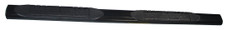 TRAILFX A1528B 4'' OVAL STRAIGHT BAR RM With Step Pads; 4 Inch Oval Straight; Powder Coated; Black; Mild Steel; With Welded End Caps; Rocker Panel Mount
