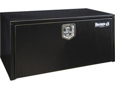 BUYERS PROD 1702305 18X18X36 BLK TOOL BOX Underbody; 1 Recessed Drop Door; Smooth; Gloss; Black; Steel; 36 Inch Length x 18 Inch Width x 18 Inch Height; Compression Latch