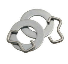 C.E. SMITH 10980 WOBBLE ROLLER RETAINER RINGS Use With Wobble Roller Bunk Wheels; Steel; With Two Clips And Two Washer; Set Of 2; For 1-1/8 Inch Shaft