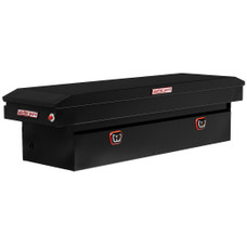 WEATHERGUARD 126-5-04 SADDLE BOX Crossover; Single Lid; Powder Coated; Gloss Black; Steel; 20 Inch Length x 72 Inch Width x 18 Inch Height; 11 Cubic Feet Capacity