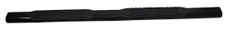 TRAILFX A1545T JEEP JL 18-19 4' STRT TEXTURED With Step Pads; 4 Inch Oval Straight; Powder Coated; Black; Mild Steel; With Welded End Caps; Rocker Panel Mount