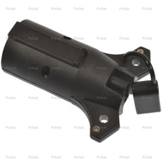 POLLAK 12-716P 7-WAY FLAT ADAPTER 7-Way Blade To 4 Flat; Allows One Vehicle To Tow Either Campers Or Boat Trailers Without Electrical Brakes; Retail Packaging