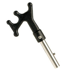 SHURHOLD IND 130 BOAT HOOK 3-In-1 Tool Has A Traditional Boat Hook/ Line Carrying Rack And A Center Push-Off To Get Away From The Dock; Fixed Length; 4-1/2 Inch Length; Plastic; Compatible With All Shurhold Handles Using The SHUR-LOK System