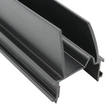 AP PRODUCTS 018-1656-200 DOUBLE KE BASE W/1-4/5' WIPER Double KE Base Seal; 2-11/16 Inch Width x 1-3/4 Inch Thickness x 16-3/4 Foot Length; Black; With Hats Tape