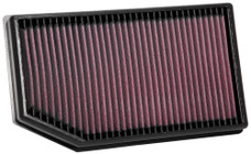 K&N FILTER 33-5076 REPLACEMENT AIR FILTER Washable; Red; Cotton Gauze; Panel