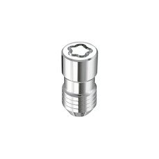 MCGARD 24515 M14X1.5  5-LOCK SET  22MM HEX Lug Nut Lock; 14 Millimeter X 1.5 Thread Size; 60 Degree Conical; Acorn; 1.6 Inch Overall Length; Dual Hex Key Wrench Size 13/16 Inch And 22 Millimeter; Chrome Plated; Steel; Set Of 5 With Key