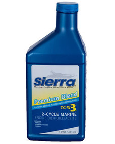 SIERRAMARINE 18-9500-1 2 CYCLE OIL - PINT Used For 2-Stroke Engines; Marine Oil; Premium Blend; 1 Pint Bottle; Single; NMMA Certified