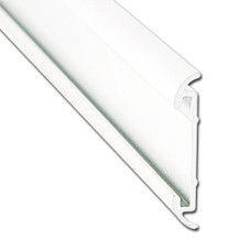 AP PRODUCTS 021-54603-16 FLAT TRIM W/ MILL 16' EA Flat Trim Insert Type; With Insert Slot; 1-1/4 Inch Height x 1/5 Inch Width x 16 Foot Length; Mill; Aluminum; Single