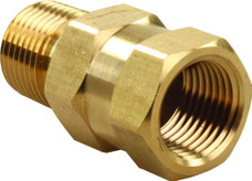 JR PRODUCTS 62195 BRASS CHECK VALVE  1/2' Bi-Directional Flow; 1/2 Inch MPT x 1/2 Inch FPT; Lead Free Brass