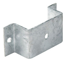 C.E. SMITH 45004G40 2X4' STAKE POCKET Use To Add Removable Sides To Trailer; 3-1/2 Inch Length x 2-1/2 Inch Width x 1-1/2 Inch Height; Galvanized; Silver; Steel; 3/8 Inch Mounting Hole Size; Single; Sized To Receive Standard 2 Inch x 4 Inch Studs