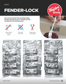TAYLOR MADE 91010 FENDER LOCK DISPLAY (12 SETS) Fender Lock Display; Stand-Up Countertop; 12 Pieces