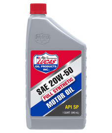 LUCAS OIL 10054 20/50 SYNTH RACING OIL SAE 20W-50; Synthetic; 1 Quart Bottle; Single
