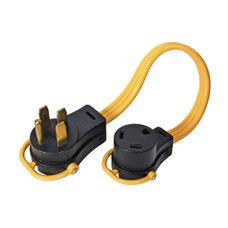 ARCON 14368 PIGTAIL 30F-50M FW 18IN PK/1 Adapts All Brands Of RV Plugs; 30 Amp Female To 50 Amp Male; Pigtail; 18 Inch Length; Easy Grip Handle; Carded