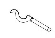 EQUALIZER 90-03-6100 SNAP-UP HOOK (ONLY) Snap-Up Section Only