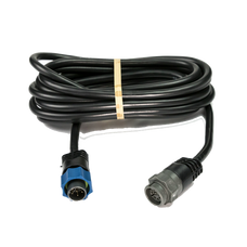 LOWRANCE 000-0099-93 XT-12BL12'XDCREXTN.CABLE BLUECON For Use To Lowrance 7 Pin Transducers; 12 Foot Length; Black; For Blue Connector Transducers  BL Connector Speed And Temperature Sensors