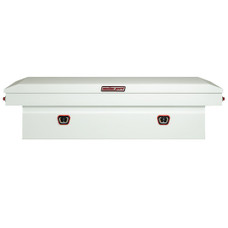WEATHERGUARD 116-3-04 SADDLE BOX Crossover; Single Lid; Powder Coated; White; Steel; 27-1/2 Inch Length x 72 Inch Width x 18-1/2 Inch Height; 15.5 Cubic Feet Capacity