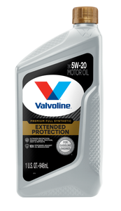 VALVOLINE 891680 VAL EXTENDED PROT FULL SYN 5W20 6/1 SAE 5W-20; Full Synthetic; 1 Quart Bottle; Single