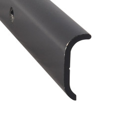 AP PRODUCTS 021-86002-16 S.LEG NON TRIM BLK 16' EA Short Leg Trim Type; 1 Inch Height x 1/3 Inch Width x 16 Foot Length; Black; Aluminum