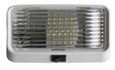 VALTERRA LLC DG52723VP LED PORCH LITE W/SWCH CL 6 Inch Width x 3-1/2 Inch Height x 2 Inch Depth; Clear Lens; Surface Mount; With On/ Off Switch