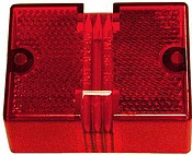 PETERSON MFG 56-15R SIDE MARKER LIGHT Replacement Lens Fits 444/ 444L/ 452/ 452L Series Lights; Red