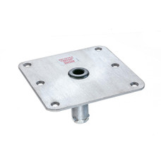 ATTWOOD MARI SP-67739-T BASE 7X7 SS THREADED Square; 7 Inch Length x 7 Inch Width; Threaded; Zinc Plated; Stainless Steel; ABYC - B; Acetal Bushing; 3/4 Inch Pin Type Base; Aftermarket Packaging
