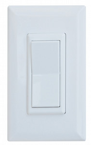 VALTERRA LLC DG52595VP IN-LINE SPEED WIRE SWITCH 125 Volt AC; 15 Amp; Rocker; DPST (Double Pole Single Throw); Non-Lighted; White; Single; With Screw Mount/ Snap-On Cover
