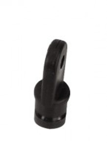 WHITECAP IND 3402BP 3/4' INSIDE EYE END (PR.) BLK 3/4 Inch Round; With 1/4 Inch Pin; Black; Nylon; Inside Eye End