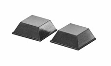 TAYLOR MADE 1167 DOOR PADS Use For Boat Windshield Doors; 3/4 Inch x 3/4 Inch; Rubber; Adhesive Back; Pack Of 2