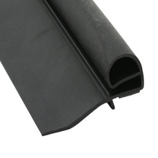 AP PRODUCTS 018-3203 BULB SEAL W/2-1/8' WIPER Bulb Seal; 2-1/8 Inch Wiper; 3-9/64 Inch Width x 7/8 Inch Thickness x 30 Foot Length; Black; With Hats Tape