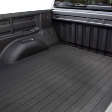 TRAILFX 619N HD BEDMAT CHEVROLET/GMC 5.5' Direct-Fit; Drop-In; Without Raised Edges; Textured Pebble Surface Design; Black; Rubber; Tailgate Liner/ Mat Not Included