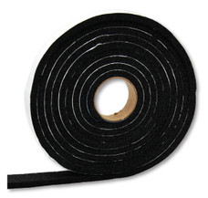 AP PRODUCTS 018-3163810 WEATHER STRIPPING-3/16 Roll; 3/16 Inch Thickness x 3/8 Inch Width x 10 Foot Length; Black; Single