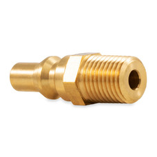 CAMCO 59903 LP-1/4 NPTXFULL FLOW M PL 1/4 Inch Male NPT x Male Quick Connect; Brass; Without Shut Off Valve