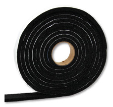 AP PRODUCTS 018-516110 WEATHER STRIPPING-5/16 Roll; 5/16 Inch Thickness x 1 Inch Width x 10 Foot Length; Black; Single