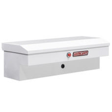 WEATHERGUARD 185-3-04 LO-SIDE BOX Lo-Side; Single Lid; Powder Coated; White; Steel; 41 Inch Length x 17 Inch Width x 13 Inch Height; 3 Cubic Feet Capacity