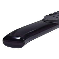 TRAILFX A7062B 5' OVAL W2W NERF BAR BLK With Step Pads; With Bed Step; 5 Inch Oval Bent; Powder Coated; Black; Steel; With Welded End Caps; Rocker Panel Mount
