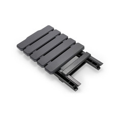 CAMCO 51881 TABLE FOLDING SM CHARCOAL 12 Inch Length x 14 Inch Width x 15 Inch Height; 30 Pound Weight Capacity; Folding; Charcoal; Plastic