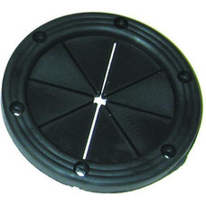 T-H MARINE UG-2-DP SMALL UTILITY GROMMET Designed For Use With Boats Such As Cable Pass Thru/ Landing Net Holder/ Fishing Rod Support/ Stern Light Holder; 2-3/4 Inch Diameter; 1-3/4 Inch Center Hole; Black; Vinyl; Single