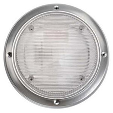 AP PRODUCTS 016-RSL2000 RND SCARE LIGHT REP-WHT Round Scare Light Replacement Kit; Round; Clear Lens; Chrome Trim; Single
