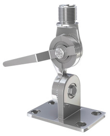 SHAKESPEARE 4187-BX RATCHET MOUNT  SS STEEL W/HANDLE Ratchet Mount; Stainless Steel; With Handle