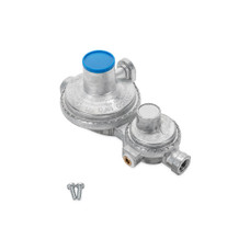 CAMCO 59322 LP REGULATOR HORIZONTAL B Without Shut Off Valve; 1/4 Inch NPT Inlet and 3/8 Inch NPT Outlet; Outlet Pressure of 11 Inch WC (Water Column); Two Stage Horizontal Mount; 160 000 BTU/Hour; Without Hose; Approved For RV Use